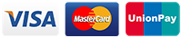 Mastercard Visa UnionPay Mastercard Visa UnionPay